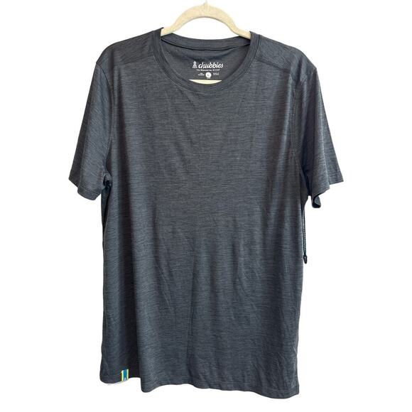 NWT Chubbies The Ember Short Sleeve Ultimate Sport Tee Size Large Charcoal - Picture 1 of 5